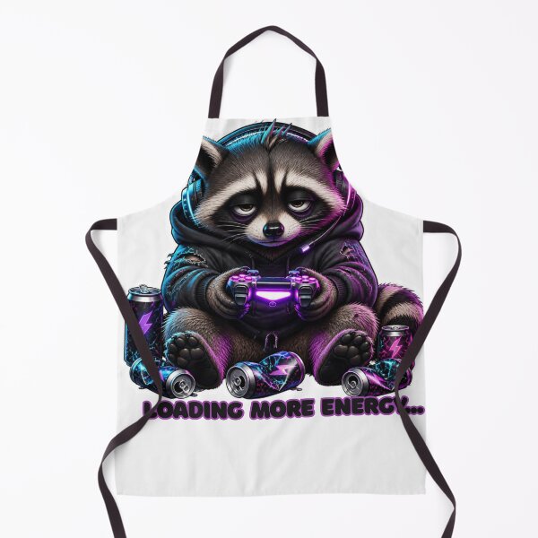 Item preview, Loading More Energy Funny Gamer Raccoon Napping Meme designed and sold by Quati-br.