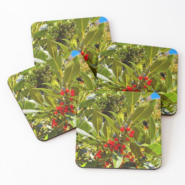 Item preview, Bright Red Berries, Shiny Leaves and Autumn Sunshine designed and sold by Violaman.
