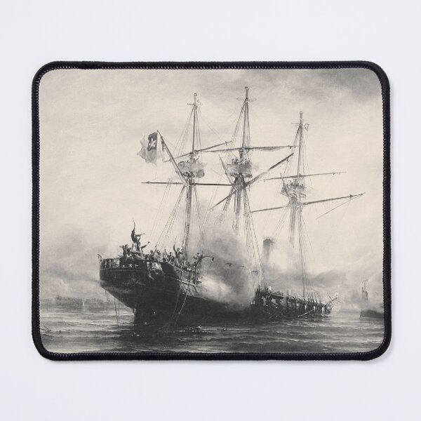 Artikelvorschau, Esmeralda vs. Huascar Schlacht von Iquique 1879 Arturo Prat Miguel Grau Vintage Marinekriegsschiffkunst entworfen und verkauft von EdGraphy.