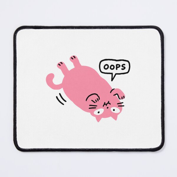 Item preview, Oops Tumbling Pink Cat designed and sold by CatofExcuses.