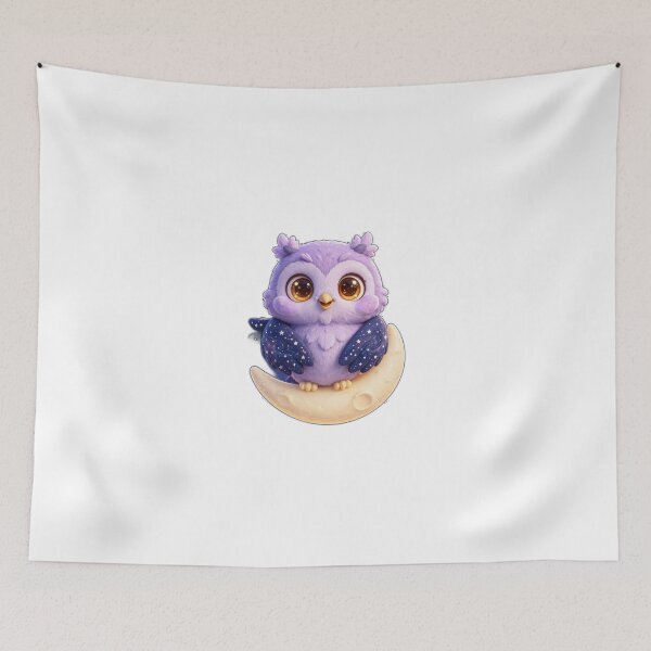 Item preview, Luna the Kawaii Owl designed and sold by PirateDee.