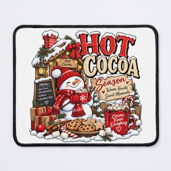 Item preview, Hot Cocoa Season Snowman Christmas Coffee Lover T-Shirt designed and sold by DesignArtist.ia.