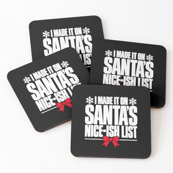 Item preview, I Made It on Santa's Nice-ish List Funny Christmas designed and sold by DesignStitchery.