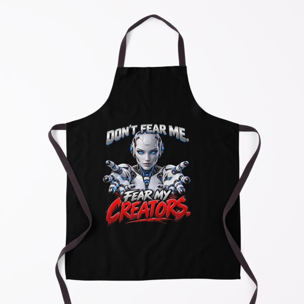 Item preview, DON’T FEAR ME. FEAR MY CREATORS. AI Humor designed and sold by signshirtz.
