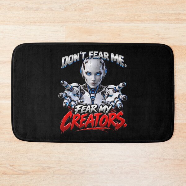 Item preview, DON’T FEAR ME. FEAR MY CREATORS. AI Humor designed and sold by signshirtz.