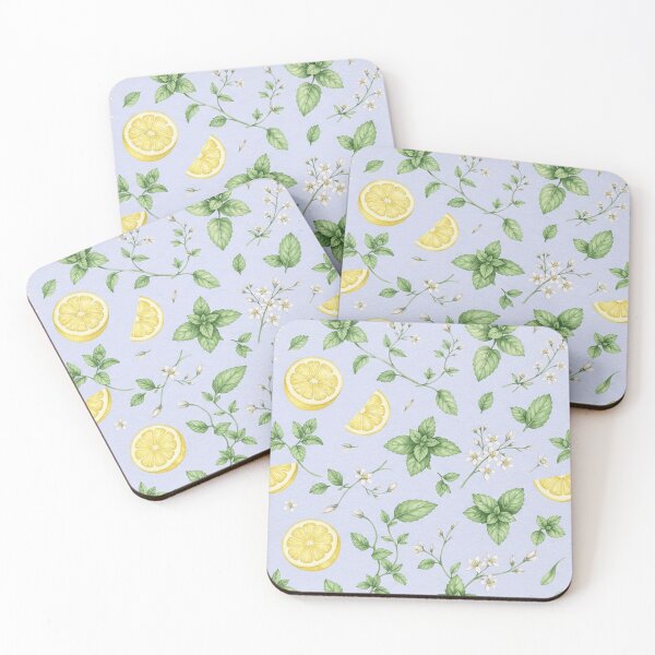 Item preview, Lemon Mint Botanical Fruit Pattern designed and sold by SassyArtistry.
