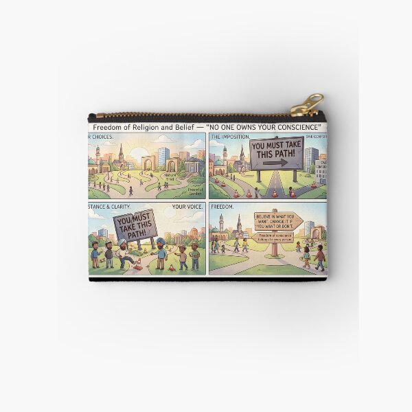 Item preview, Freedom of religion and belief: A four-panel comic about freedom of conscience designed and sold by Mianku | Für das Leben.