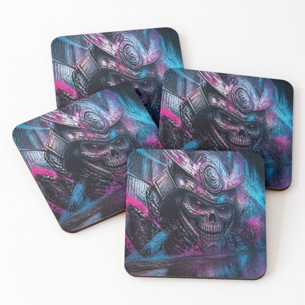 Item preview, Cyberpunk Samurai Wall Mural Graffiti Neon Alley designed and sold by LazyDayzCo.