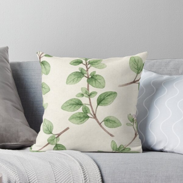 Aperçu de l'œuvre Motif botanique délicat à base de thym créée et vendue par SassyArtistry.
