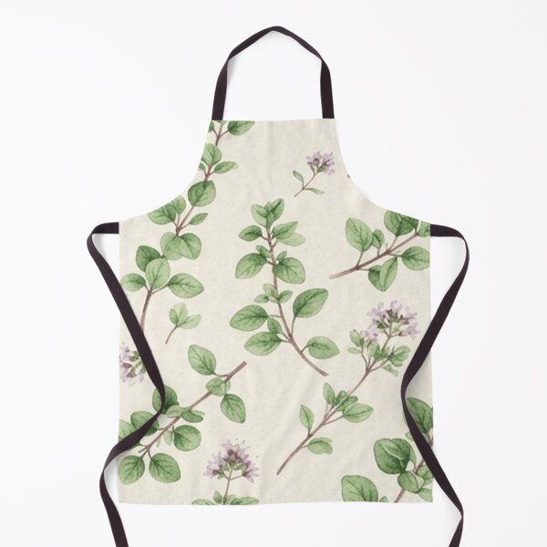 Item preview, Delicate Thyme Herb Botanical Pattern designed and sold by SassyArtistry.