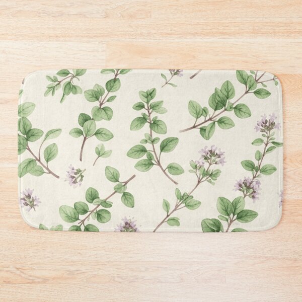 Item preview, Delicate Thyme Herb Botanical Pattern designed and sold by SassyArtistry.