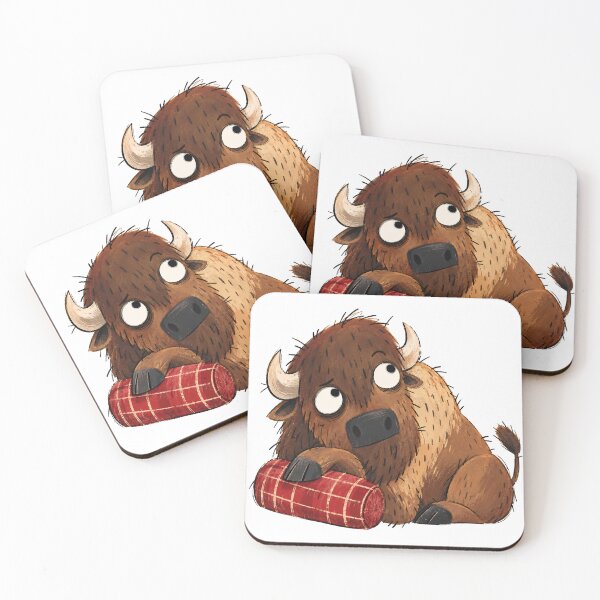 Item preview, Bison Leaning on a Quilted Bolster designed and sold by The-Art-of-D.