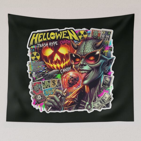 Item preview, Halloween Cyber Horns Skull Lollipop Glasses    designed and sold by Voodoo Store Paranormal Collections.
