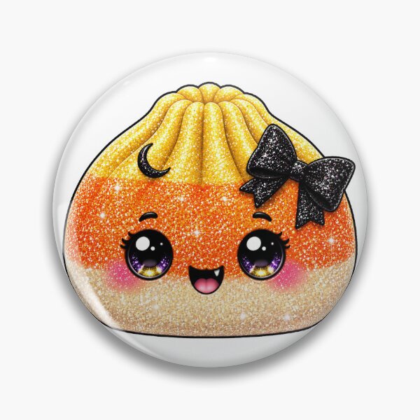 Artikelvorschau, Zuckermais-Knödel-Squishy Halloween Schwarzer Glitzernder Schleifenmond entworfen und verkauft von Uniquememorable.