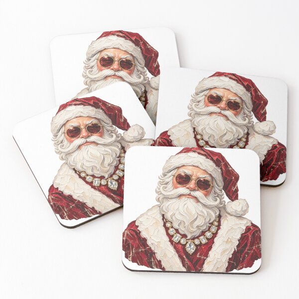 Item preview, Cool Santa Claus Sunglasses Luxury Christmas T-Shirt designed and sold by DesignArtist.ia.