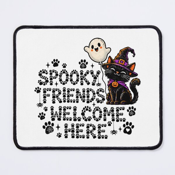 Item preview, Spooky Friends Witch Hat Cat Halloween Pet designed and sold by chattsuede.
