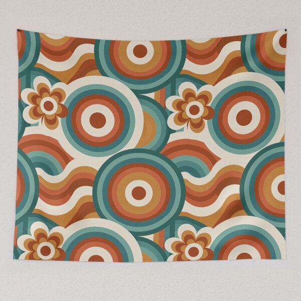 Item preview, Retro Waves — Boho Geometric Pattern designed and sold by ArtfulAdv.