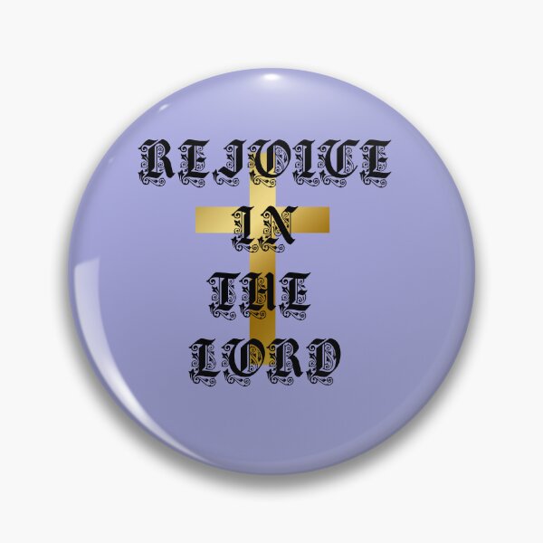 Item preview, Rejoice In The Lord Gold Cross designed and sold by Tobietales.