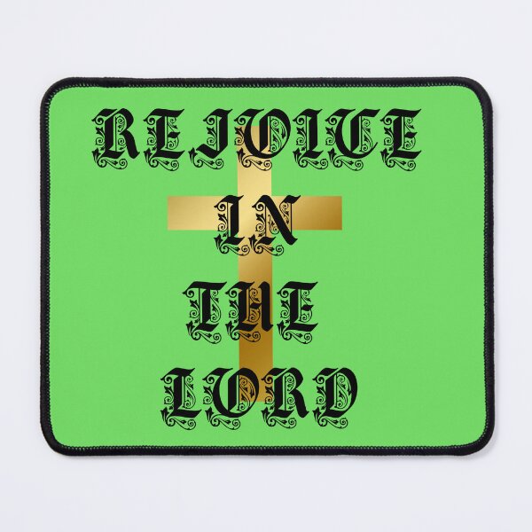 Item preview, Rejoice In The Lord Gold Cross designed and sold by Tobietales.