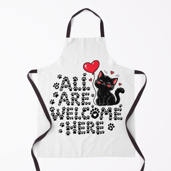 Item preview, Welcome Cat Friendly Heart Balloon Inclusion Lover designed and sold by chattsuede.