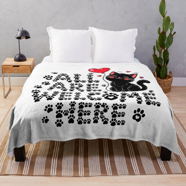 Item preview, Welcome Cat Friendly Heart Balloon Inclusion Lover designed and sold by chattsuede.