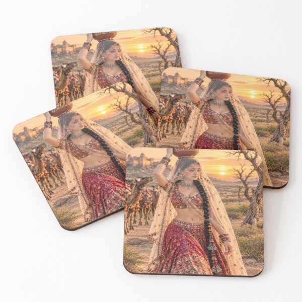Item preview, Rajasthani Desert Queen at Sunset | Royal Marwar Beauty with Matki - Jaisalmer Vibes ?️ designed and sold by HydStyle99.