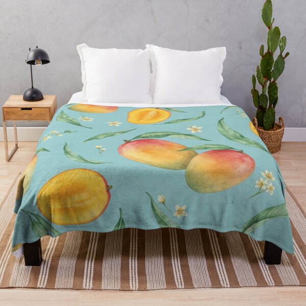 Item preview, Watercolor Mango Tropical Fruit Pattern designed and sold by SassyArtistry.