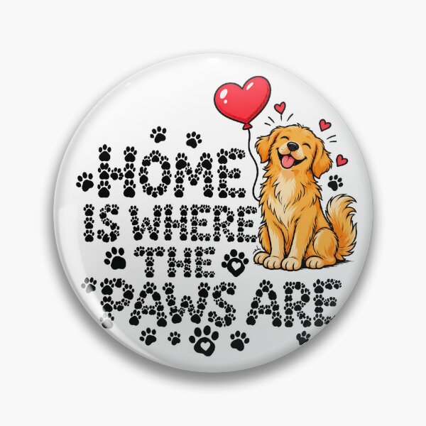 Item preview, Home Paws Happy Retriever Art Dog Owner designed and sold by chattsuede.