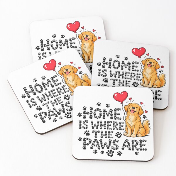 Item preview, Home Paws Happy Retriever Art Dog Owner designed and sold by chattsuede.