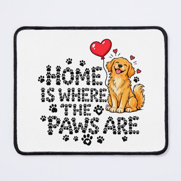 Item preview, Home Paws Happy Retriever Art Dog Owner designed and sold by chattsuede.