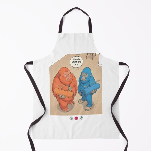 Aperçu de l'œuvre Tapis de yoga malodorant, dessin animé amusant de Bigfoot, design mignon et humoristique pour l'entraînement créée et vendue par Whimsy Trail Co.