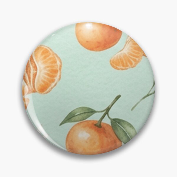 Item preview, Watercolor Mandarin Orange Fruit Pattern designed and sold by SassyArtistry.