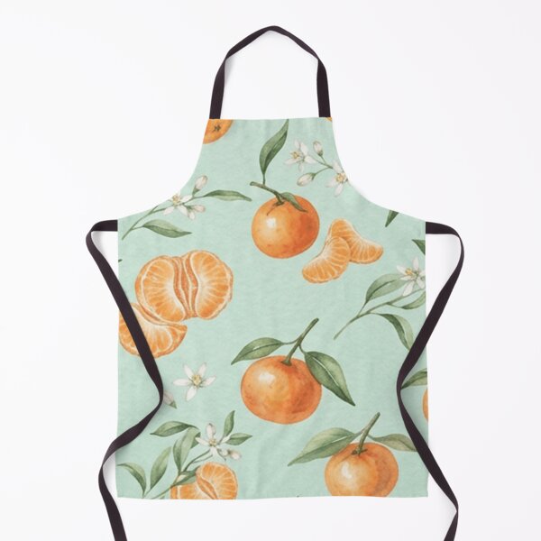 Item preview, Watercolor Mandarin Orange Fruit Pattern designed and sold by SassyArtistry.