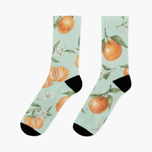Aperçu de l'œuvre Motif aquarelle de mandarines créée et vendue par SassyArtistry.