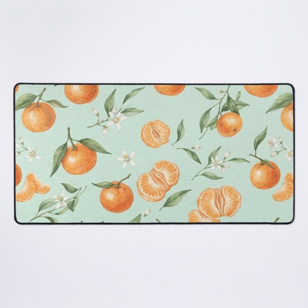 Item preview, Watercolor Mandarin Orange Fruit Pattern designed and sold by SassyArtistry.