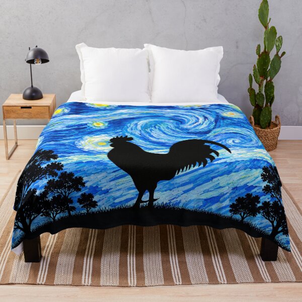 Item preview, Funny Rooster Starry Night Painting Moon Star Zoo Boys Girls designed and sold by FurryHavenPH.
