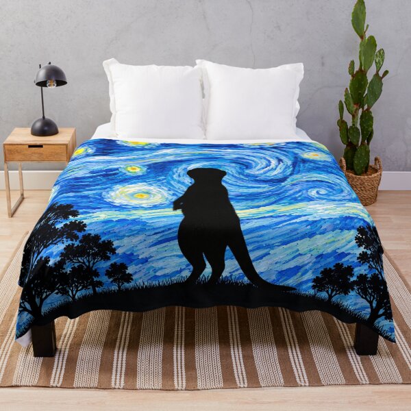 Item preview, Funny Meerkat Starry Night Painting Moon Star Zoo Boys Girls designed and sold by FurryHavenPH.