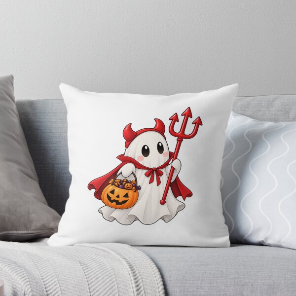 Item preview, Cute Ghost in Devil Costume Trick or Treating designed and sold by Seasons & Reasons.