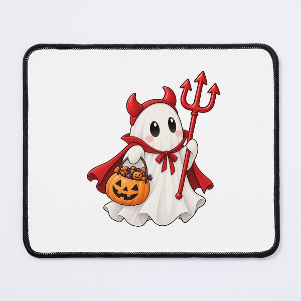 Item preview, Cute Ghost in Devil Costume Trick or Treating designed and sold by Seasons & Reasons.
