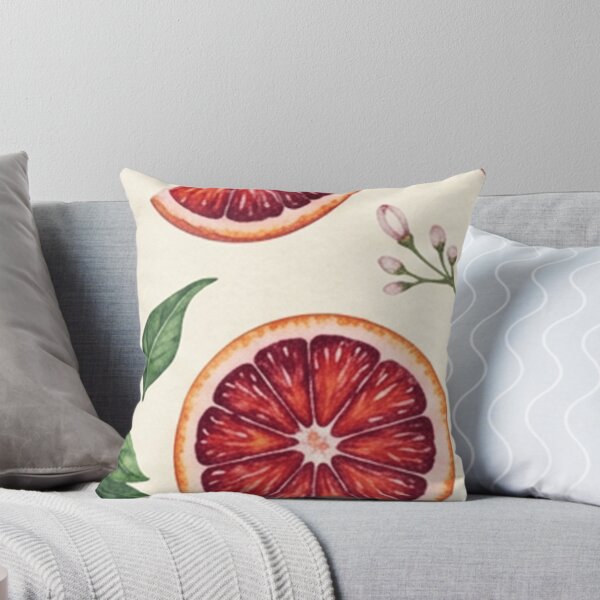 Item preview, Watercolor Blood Orange Citrus Pattern designed and sold by SassyArtistry.