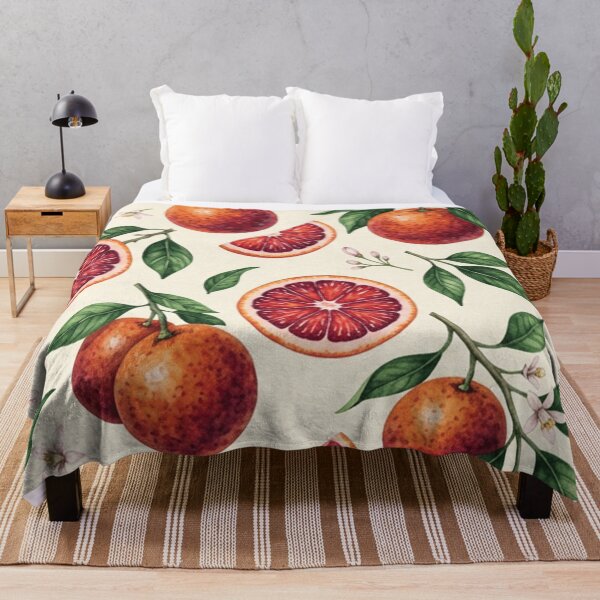 Item preview, Watercolor Blood Orange Citrus Pattern designed and sold by SassyArtistry.