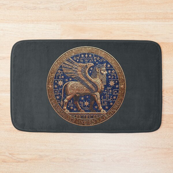 Item preview, Lamassu Guardian: Ancient Kingdoms - Mesopotamian Mosaic Art designed and sold by codex antique.