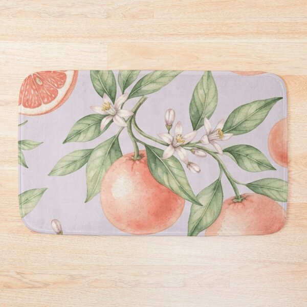Artikelvorschau, Aquarellmuster mit rosa Grapefruit-Zitrusmotiv entworfen und verkauft von SassyArtistry.