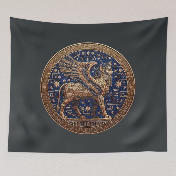 Item preview, Lamassu Guardian: Ancient Kingdoms - Mesopotamian Mosaic Art designed and sold by codex antique.