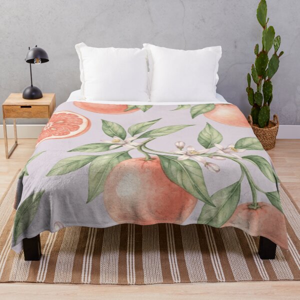 Item preview, Watercolor Pink Grapefruit Citrus Pattern designed and sold by SassyArtistry.