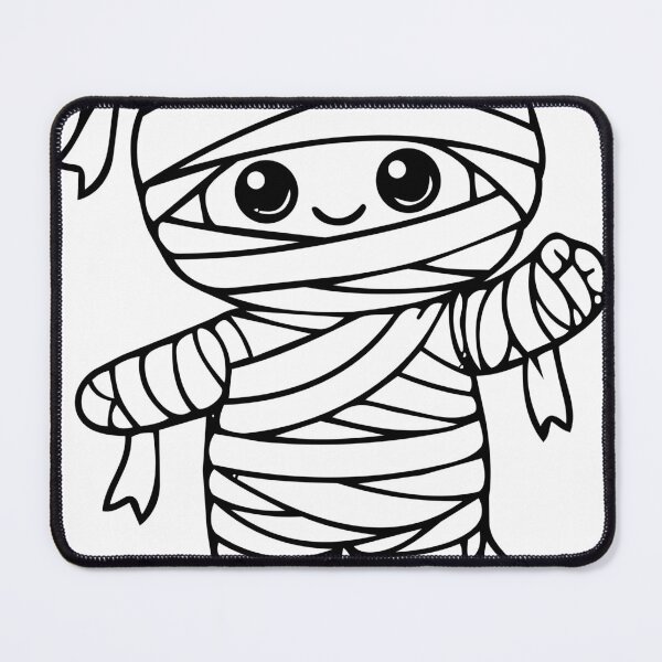 Item preview, Cute Mummy Coloring Page Kawaii Halloween Spooky Season designed and sold by seelee123.
