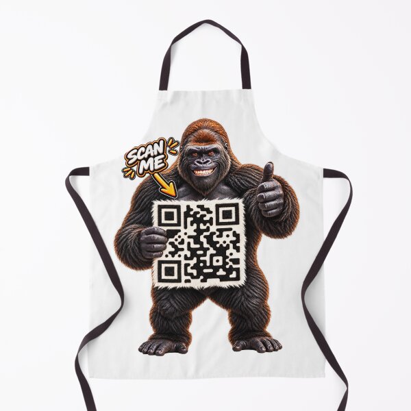 Artikelvorschau, Gorilla-QR-Code-Streichzitate entworfen und verkauft von artvizual.