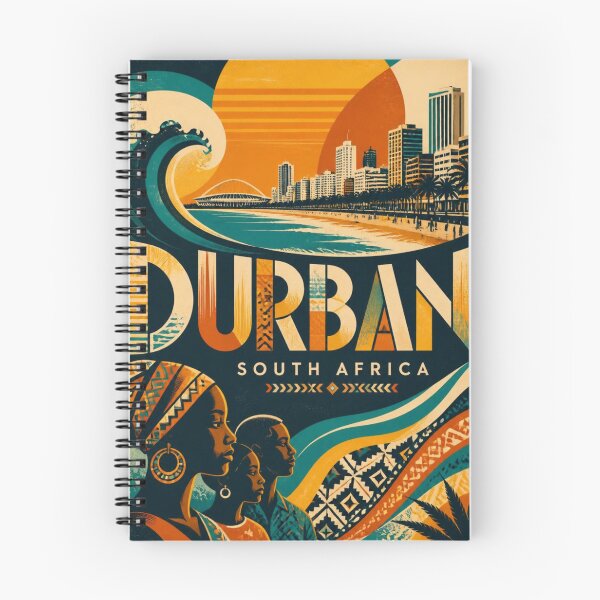 Aperçu de l'œuvre Affiche de voyage vintage de Durban, Afrique du Sud créée et vendue par Timeless Design.