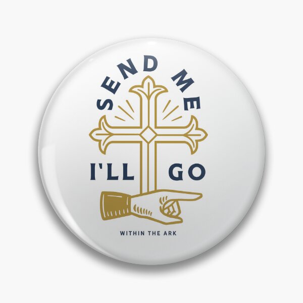Item preview, Send Me I'll Go Christian Cross Faith Tee⁠ designed and sold by Within The Ark.
