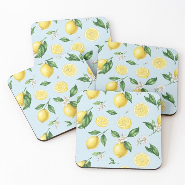 Item preview, Watercolor Lemon Citrus Botanical Pattern designed and sold by SassyArtistry.